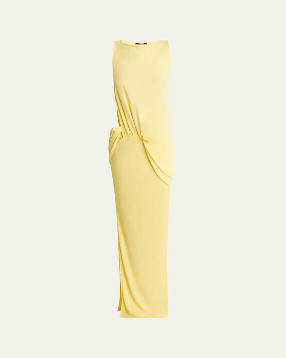 Peplo Longue Cutout Long Dress